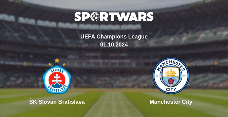 Where to watch the match ŠK Slovan Bratislava - Manchester City