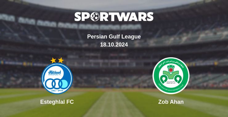 Where to watch the match Esteghlal FC - Zob Ahan