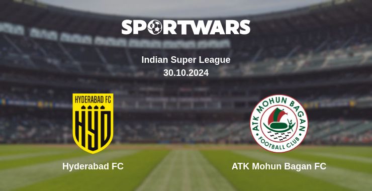 Where to watch the match Hyderabad FC - ATK Mohun Bagan FC