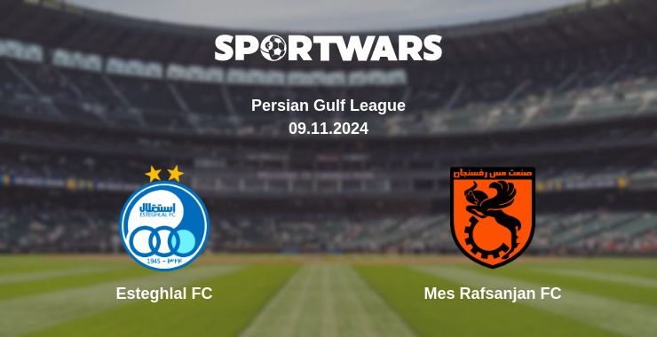 Where to watch the match Esteghlal FC - Mes Rafsanjan FC