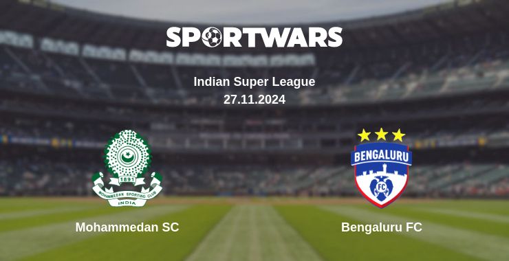 Where to watch the match Mohammedan SC - Bengaluru FC