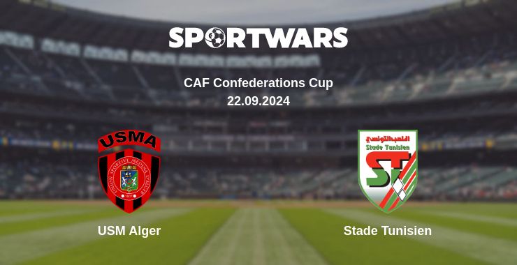 Where to watch the match USM Alger - Stade Tunisien