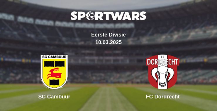 Where to watch the match SC Cambuur - FC Dordrecht