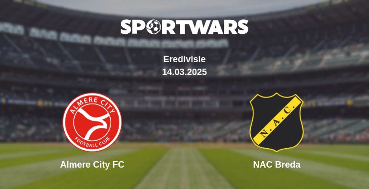 Where to watch the match Almere City FC - NAC Breda