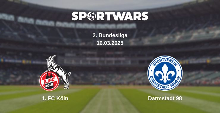 Where to watch the match 1. FC Köln - Darmstadt 98