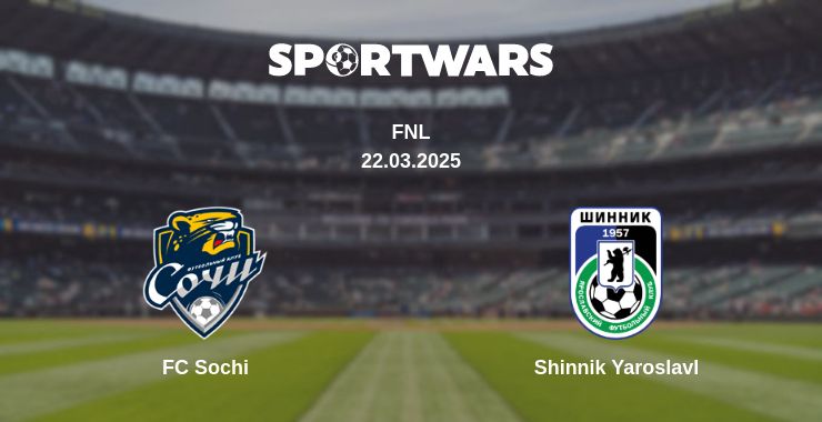 Where to watch the match FC Sochi - Shinnik Yaroslavl