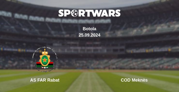 Where to watch the match AS FAR Rabat - COD Meknès