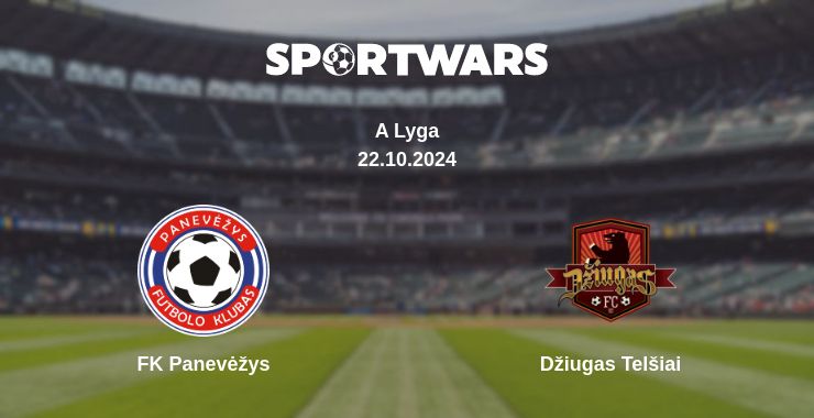 Where to watch the match FK Panevėžys - Džiugas Telšiai