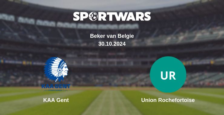 Where to watch the match KAA Gent - Union Rochefortoise