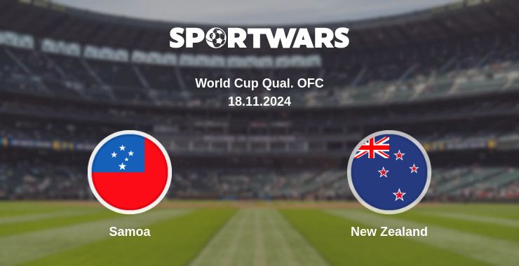 Where to watch the match Samoa - New Zealand