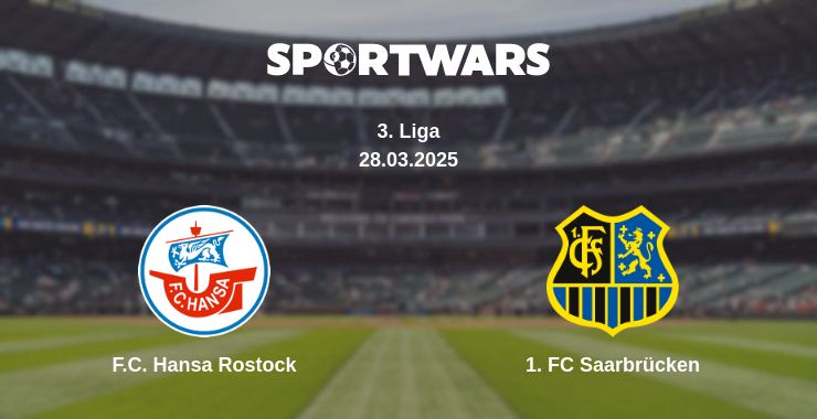 Where to watch the match F.C. Hansa Rostock - 1. FC Saarbrücken