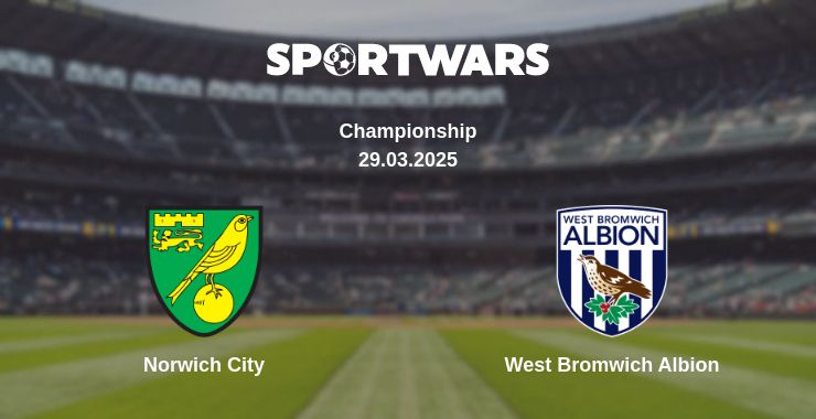 Where to watch the match Norwich City - West Bromwich Albion