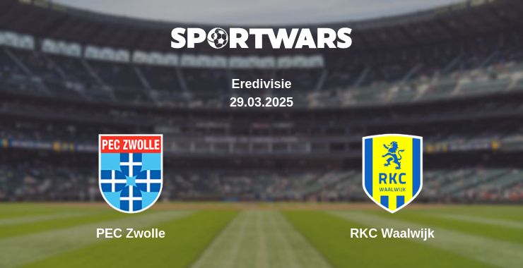 Where to watch the match PEC Zwolle - RKC Waalwijk