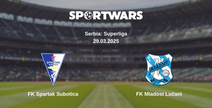 Where to watch the match FK Spartak Subotica - FK Mladost Lučani