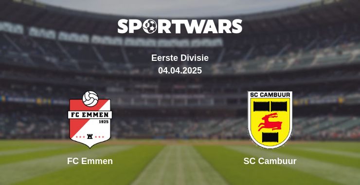 Where to watch the match FC Emmen - SC Cambuur