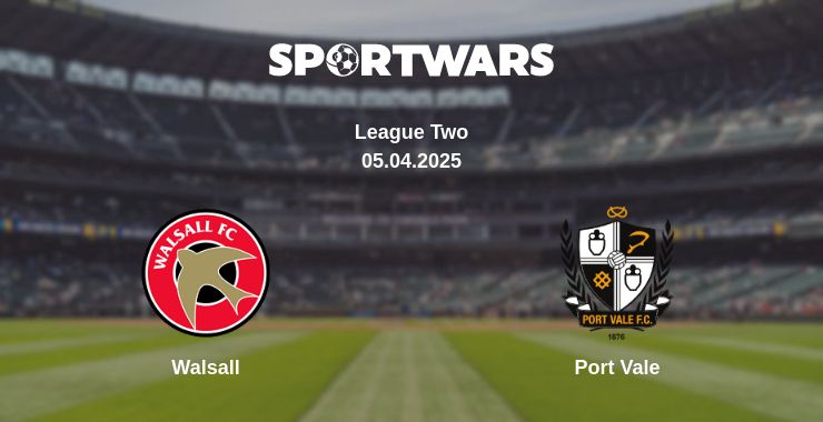 Where to watch the match Walsall - Port Vale