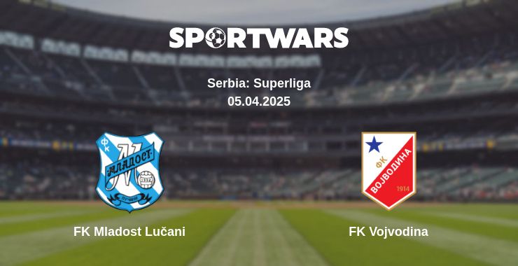 Where to watch the match FK Mladost Lučani - FK Vojvodina