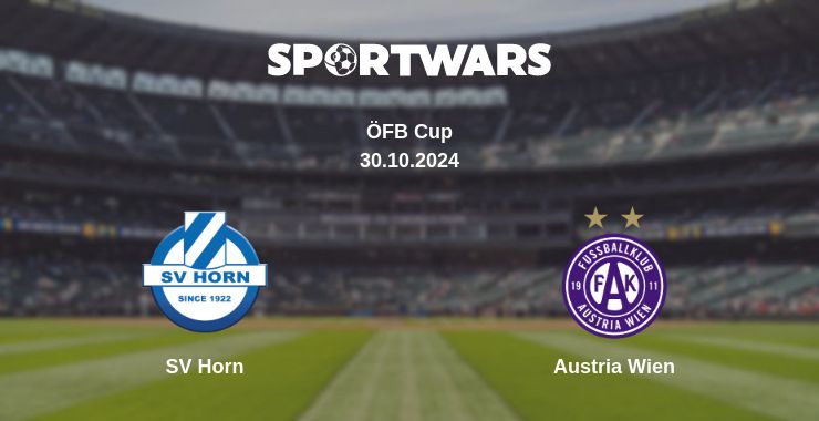 Where to watch the match SV Horn - Austria Wien