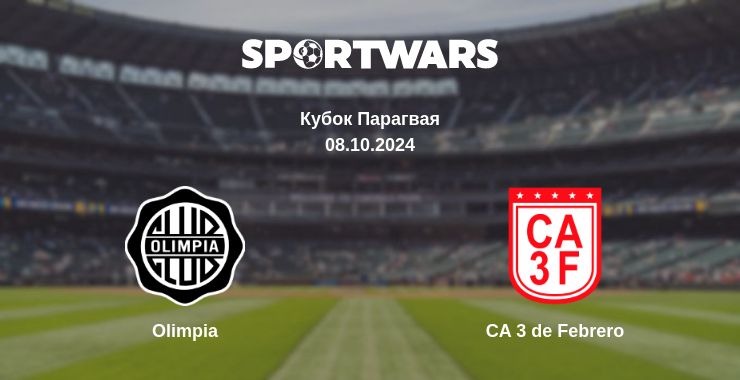 Where to watch the match Olimpia - CA 3 de Febrero