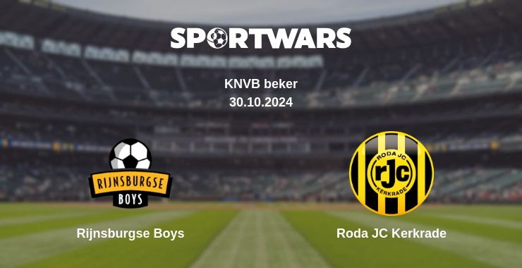 Where to watch the match Rijnsburgse Boys - Roda JC Kerkrade