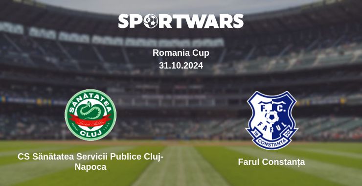 Where to watch the match CS Sănătatea Servicii Publice Cluj-Napoca - Farul Constanța