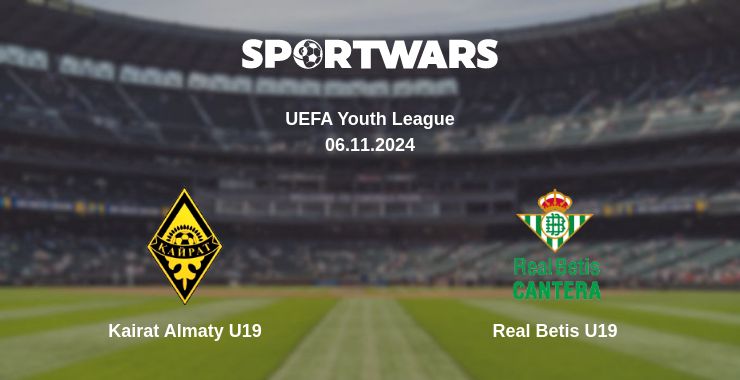 Where to watch the match Kairat Almaty U19 - Real Betis U19