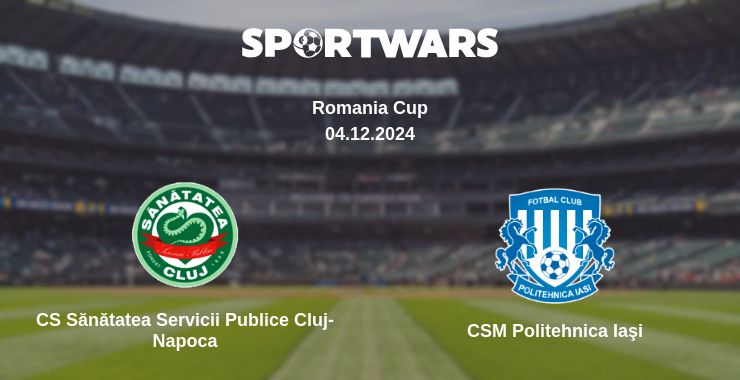 Where to watch the match CS Sănătatea Servicii Publice Cluj-Napoca - CSM Politehnica Iaşi