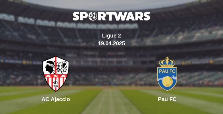 Where to watch the match AC Ajaccio - Pau FC