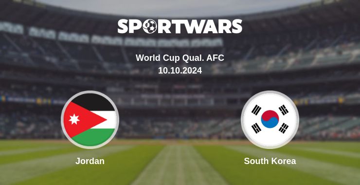 Where to watch the match Jordan - South Korea