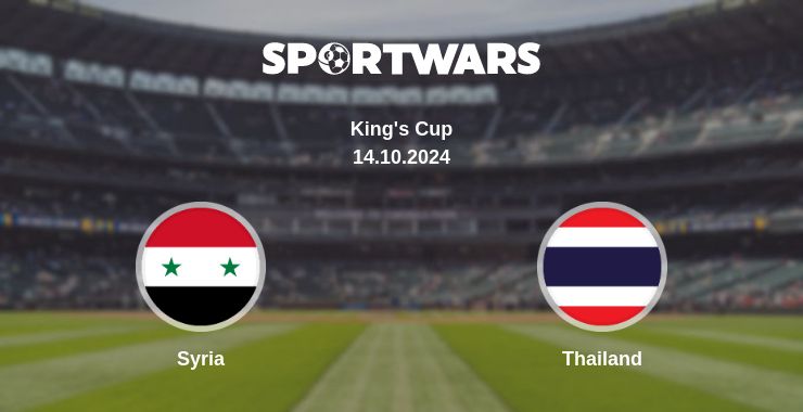 Where to watch the match Syria - Thailand