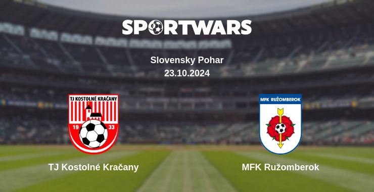 Where to watch the match TJ Kostolné Kračany - MFK Ružomberok