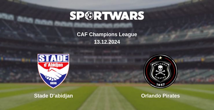 Where to watch the match Stade D'abidjan - Orlando Pirates