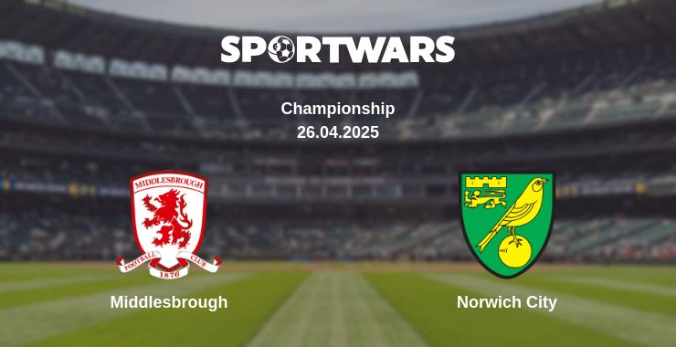 Where to watch the match Middlesbrough - Norwich City