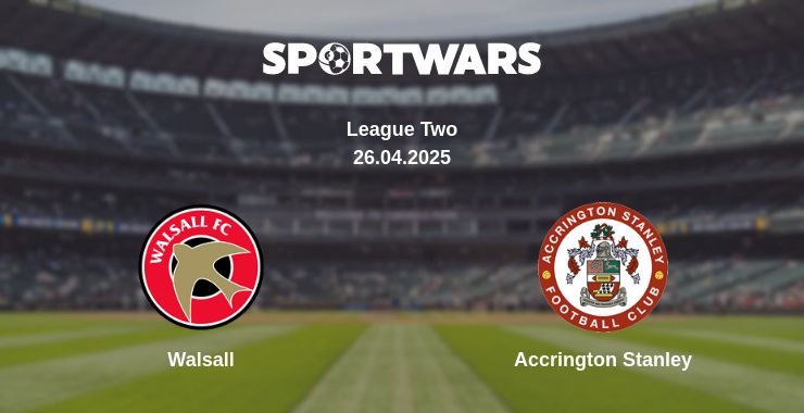 Where to watch the match Walsall - Accrington Stanley