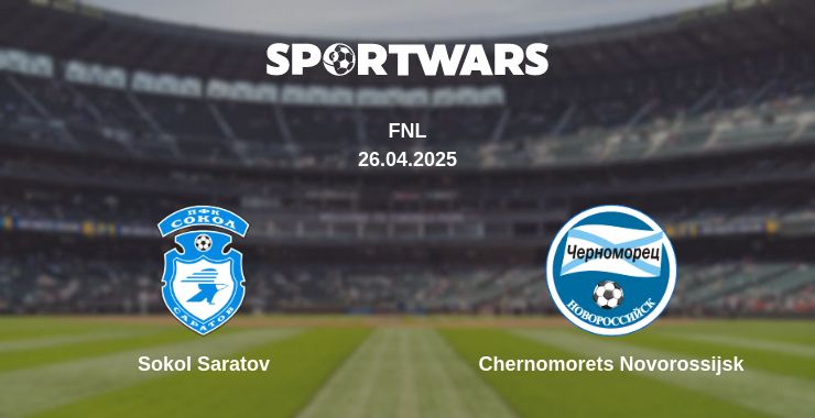 Where to watch the match Sokol Saratov - Chernomorets Novorossijsk