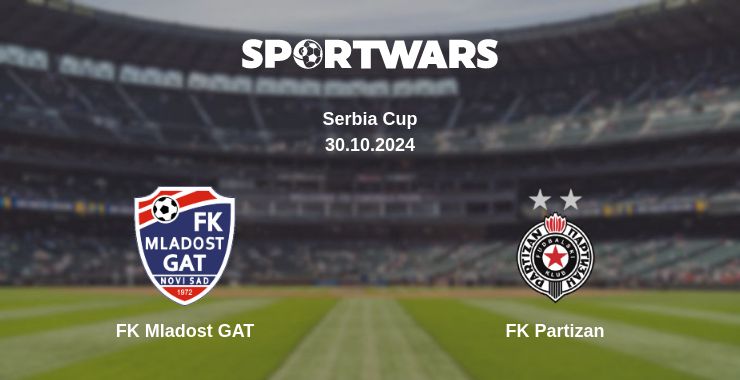 Where to watch the match FK Mladost GAT - FK Partizan