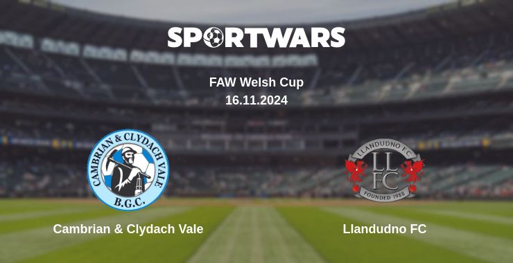 Where to watch the match Cambrian & Clydach Vale - Llandudno FC