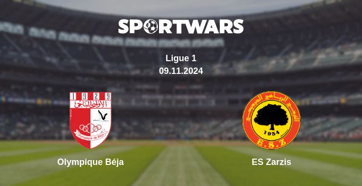 Where to watch the match Olympique Béja - ES Zarzis