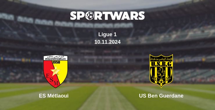 Where to watch the match ES Métlaoui - US Ben Guerdane