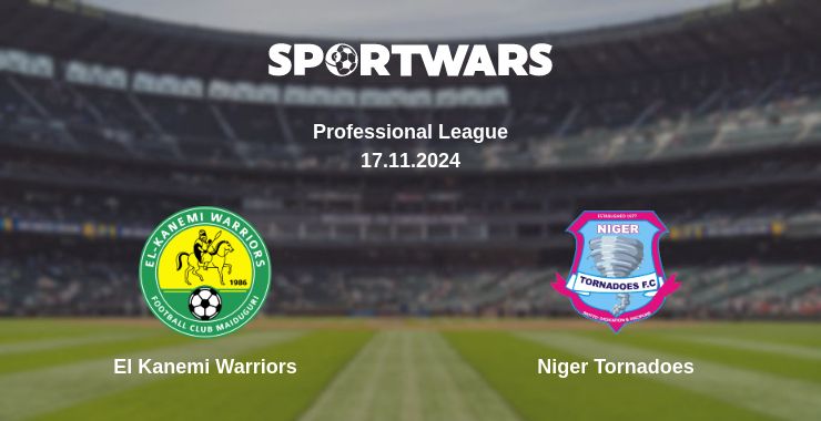 Where to watch the match El Kanemi Warriors - Niger Tornadoes