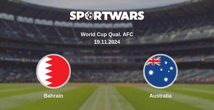 Where to watch the match Bahrain - Australia