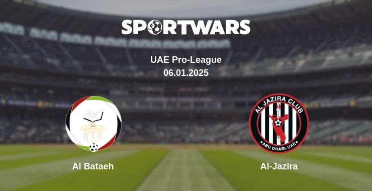 Where to watch the match Al Bataeh - Al-Jazira