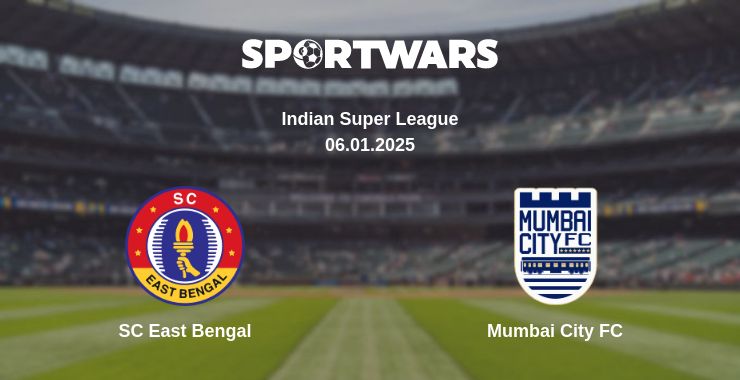 Where to watch the match SC East Bengal - Mumbai City FC