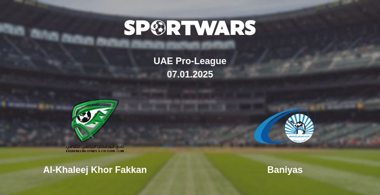 Where to watch the match Al-Khaleej Khor Fakkan - Baniyas