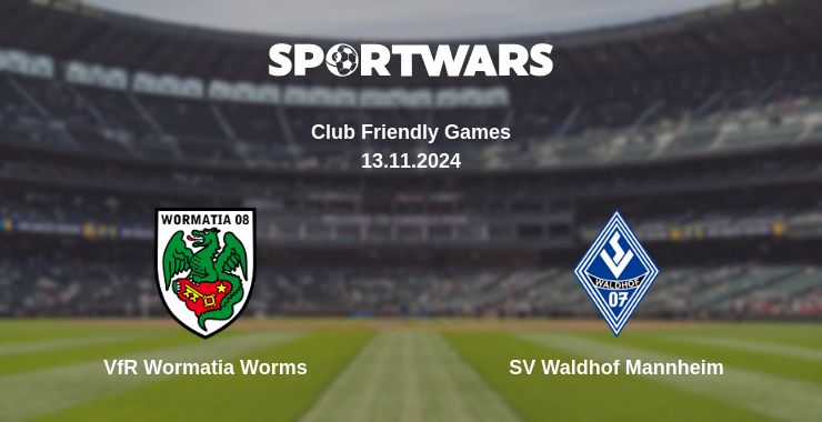 Where to watch the match VfR Wormatia Worms - SV Waldhof Mannheim