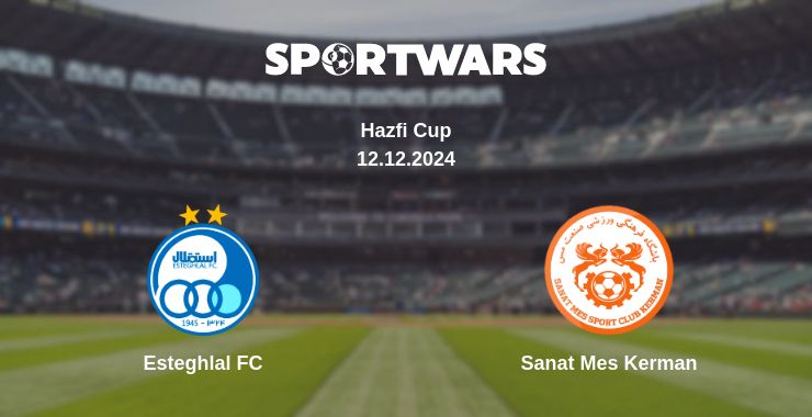 Where to watch the match Esteghlal FC - Sanat Mes Kerman