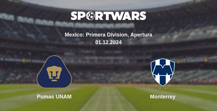 Where to watch the match Pumas UNAM - Monterrey