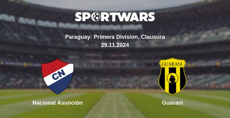 Where to watch the match Nacional Asunción - Guarani