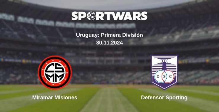 Where to watch the match Miramar Misiones - Defensor Sporting