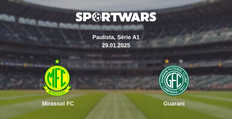 Where to watch the match Mirassol FC - Guarani